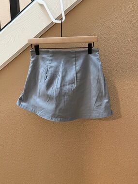 Classic Light Gray A-Line Women's Skirt